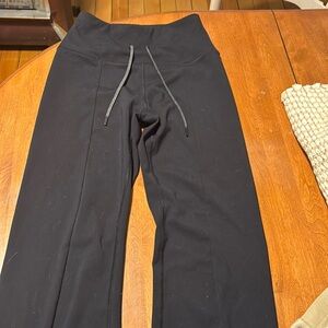 Black spyder flare active legging pants